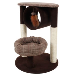 Nobleza Krabpaal cilinder met mandje en ligplaats – Bruin – 64 cm – 45.99 EUR – SKU NB027743