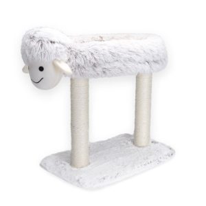 Nobleza Kattenmeubel met mand – Wit – Fluffy schaap – 50 cm – 32.99 EUR – SKU NB061402