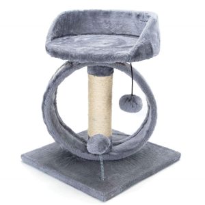 Nobleza Krabpaaltje met krabplank, ligplek en speeltjes – Grijs – 48 cm – 22.99 EUR – SKU NB048212