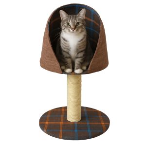 Nobleza Krabpaal met overdekt mandje – Bruin – 55 cm – 22.99 EUR – SKU NB033966