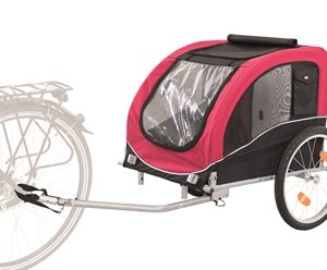 TRIXIE HONDENFIETSKAR ZWART / ROOD 80X75X86 CM