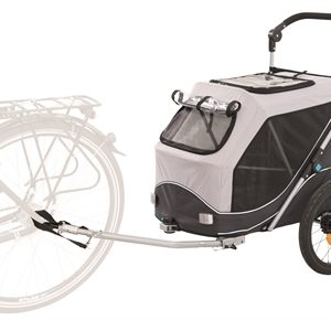 TRIXIE HONDENFIETSKAR OPVOUWBAAR GRIJS 90X63X95 CM