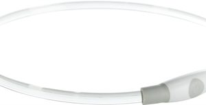 TRIXIE LICHTGEVENDE HALSBAND USB FLASH LIGHT OPLAADBAAR TPU MULTI 40X0,8 CM