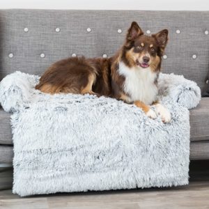 TRIXIE SOFA BED HARVEY MEUBELBESCHERMER HOEKIG WIT / ZWART 90X90X8 CM
