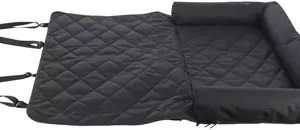 TRIXIE HONDENKUSSEN VOOR AUTOSTOEL DUBBEL ZWART 95X50X10 CM