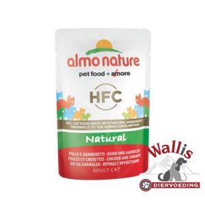 Kattenvoeding Natvoer Almo Nature AN Kip en Garnalen
