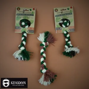 Trektouw flostouw van wollen draadden 2 knopen