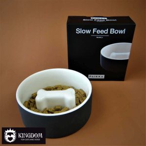 PAIKKA Cool Slow Feed Bowl L (Ø20cm) Black